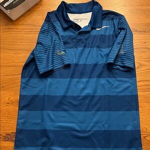Nike Navy and Blue Polo Shirt